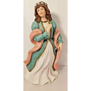 VTG Homco HOME INTERIORS 8" Mary Figurine For Nativity Set